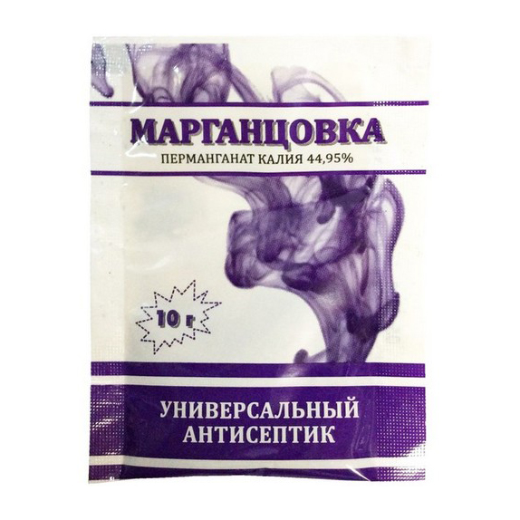 Перманганат Калия (Марганцовка) 10 гр.